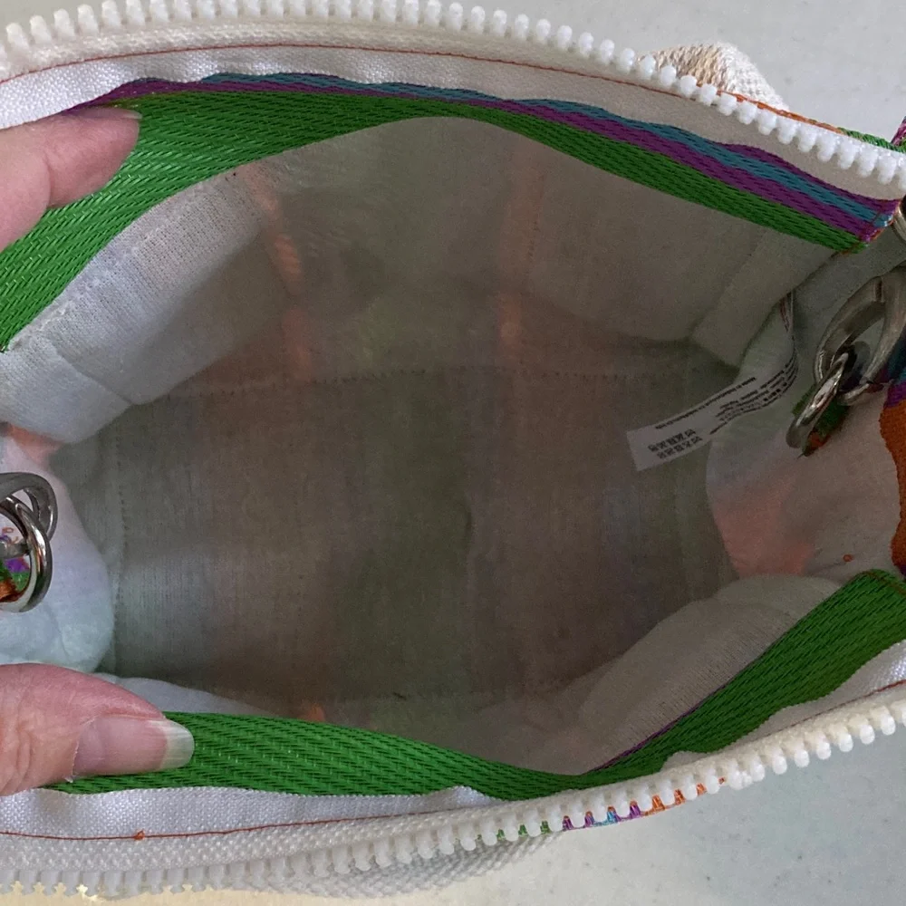 Urban Outfitters Green and Orange Striped Crossbody Bag - Picture 10 of 10